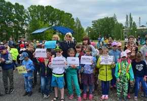 В городском парке Шарыпово прошли курсы безопасного вождения для юных велосипедистов