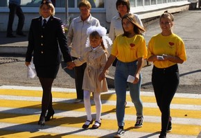 Дорожные полицейские и волонтеры  присоединились к акции «Союз безопасности».