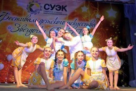 Яркое сияние «звёздочек» на шарыповском небосводе