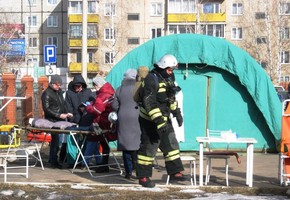 Учения для спасателей и врачей