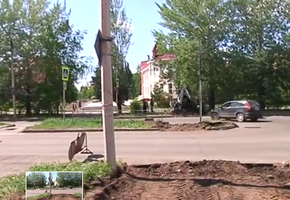 Пешеходный переход возле магазина "Ветеран" начали реконструировать