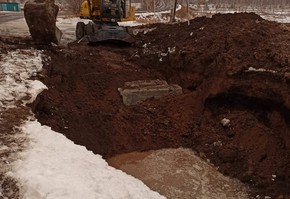 На магистральном водопроводе поселка Дубинино произошла авария