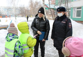 В Шарыпове  юные помощники Госавтоинспекции провели акцию «С 8 Марта поздравляем – ПДД не нарушаем!»