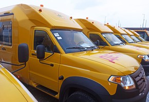 Город Шарыпово получил новый школьный автобус